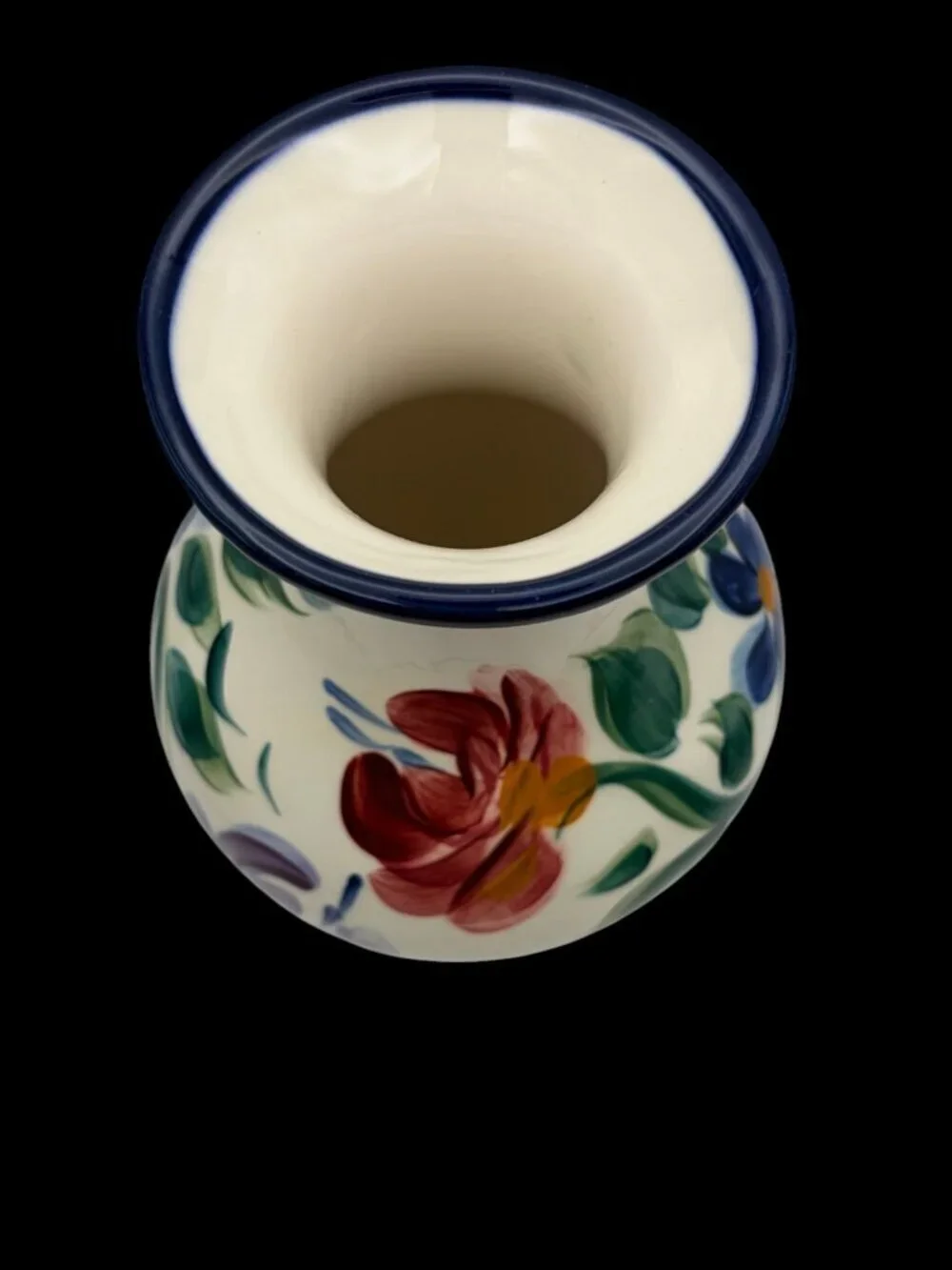 Vintage Gail Pittman “Annabella” Hand-Painted Art Pottery Vase Signed 1995